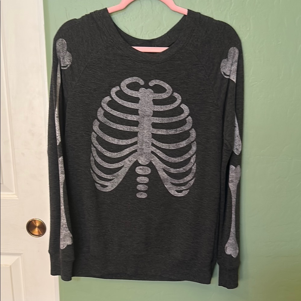 Skeleton crewneck sweater